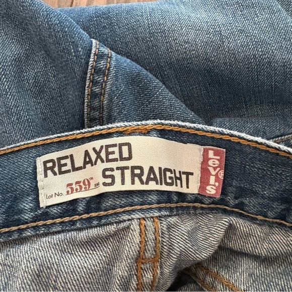 Levi’s 559 Relaxed Straight Jeans Men’s Blue Denim 34x32 - Picture 3 of 10